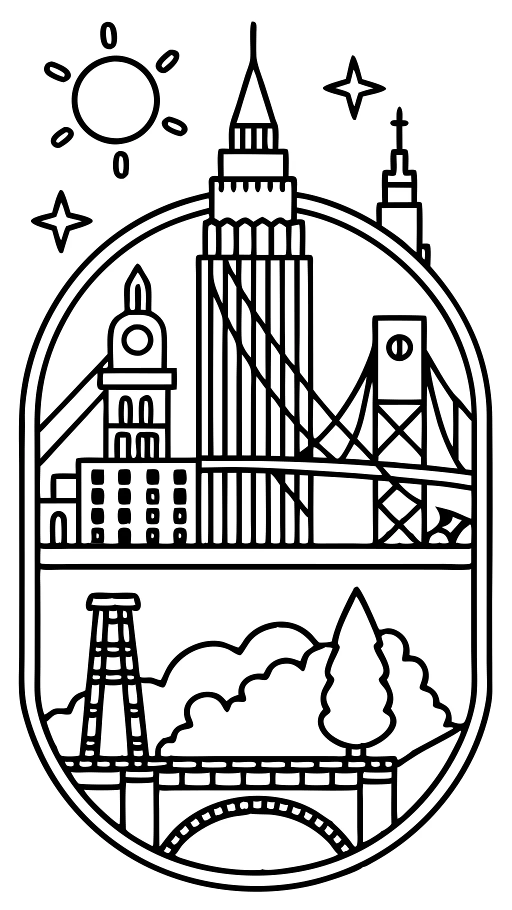 coloring pages of new york city